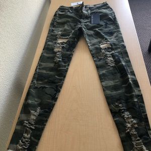Ripped Camo jeans